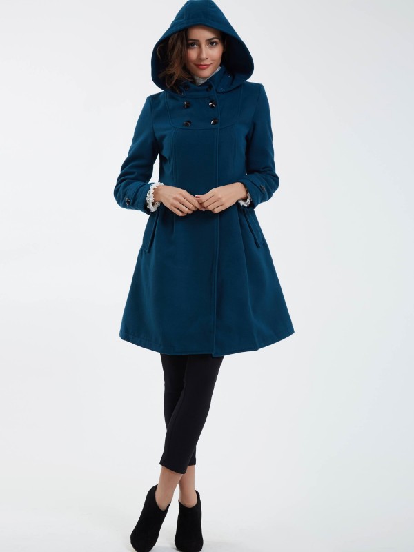 Double-Breasted Loose Pocket Solid Trench Coat