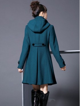 Double-Breasted Loose Pocket Solid Trench Coat