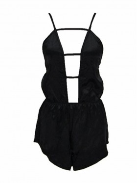 Plain Strappy Loose Women's Rompers