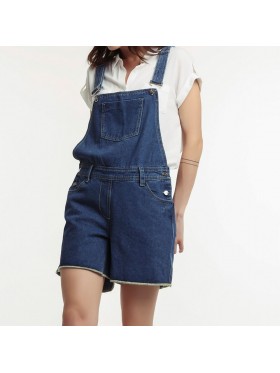 Pocket Denim Shorts Women's Surspender Rompers