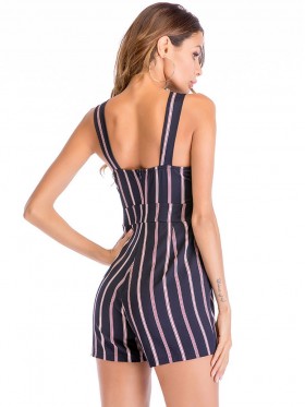 Chic Halter Backless Women's Rompers