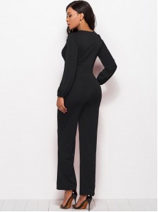 Cool Pure Color High Wasit Slim Jumpsuits