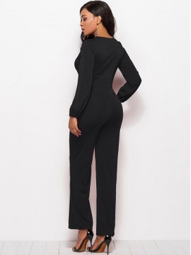 Cool Pure Color High Wasit Slim Jumpsuits