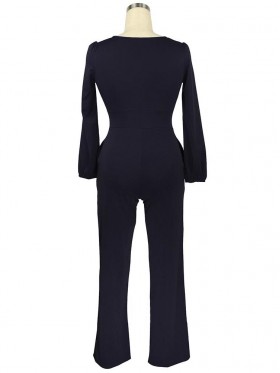 Cool Pure Color High Wasit Slim Jumpsuits