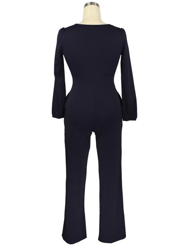 Cool Pure Color High Wasit Slim Jumpsuits