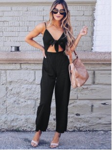 Best Seller Pure Color Women's  Jumpsuits