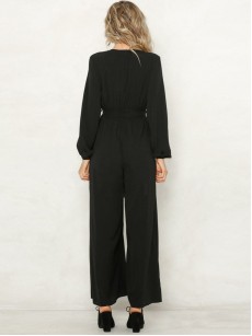 V-Neck Sexy High Split Jumpsuits