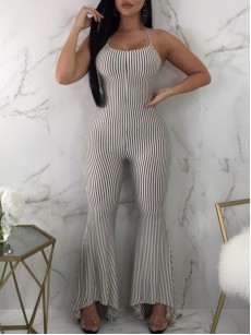 Sexy Hollow Out Back Bandage Jumpsuit