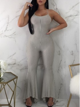 Sexy Hollow Out Back Bandage Jumpsuit