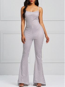 Sexy Hollow Out Back Bandage Jumpsuit