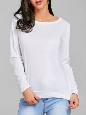 Backless Lace T-shirt