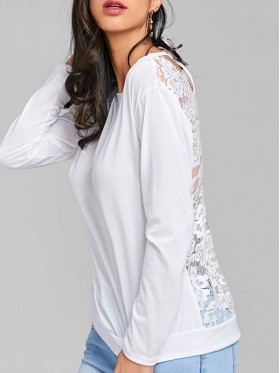 Backless Lace T-shirt