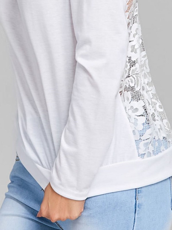 Backless Lace T-shirt