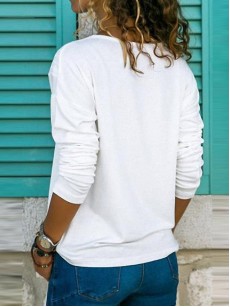 Best Seller V-Neck Slim Pure Color T-shirt