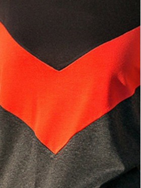 Color Block Round Neck T-shirt