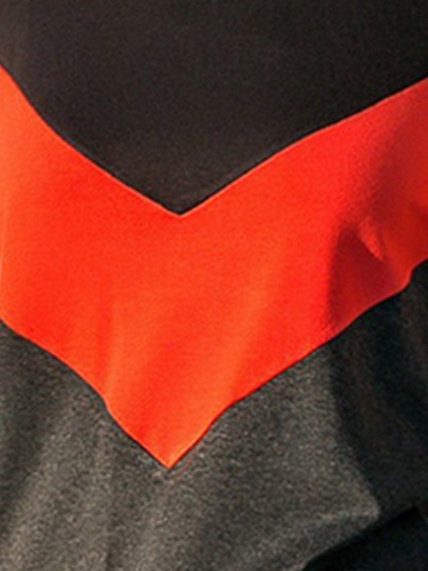 Color Block Round Neck T-shirt