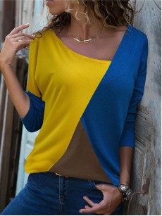 Irregual Color Block T-shirt