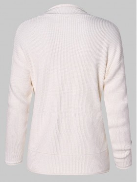 Solid Color Round Neck Slim Knitwear