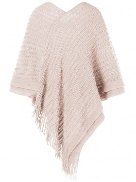 Apricot  V-Neck Tassel Knitwear