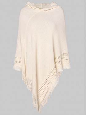 Casual Asymmetric Hooded Knitwear