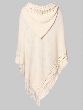 Casual Asymmetric Hooded Knitwear