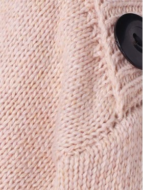 Casual Button decoration Long Sleeve Knitwear