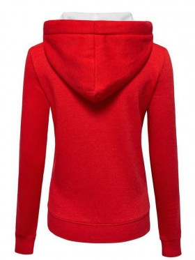 Zipper Contrast Pocket Hoodie