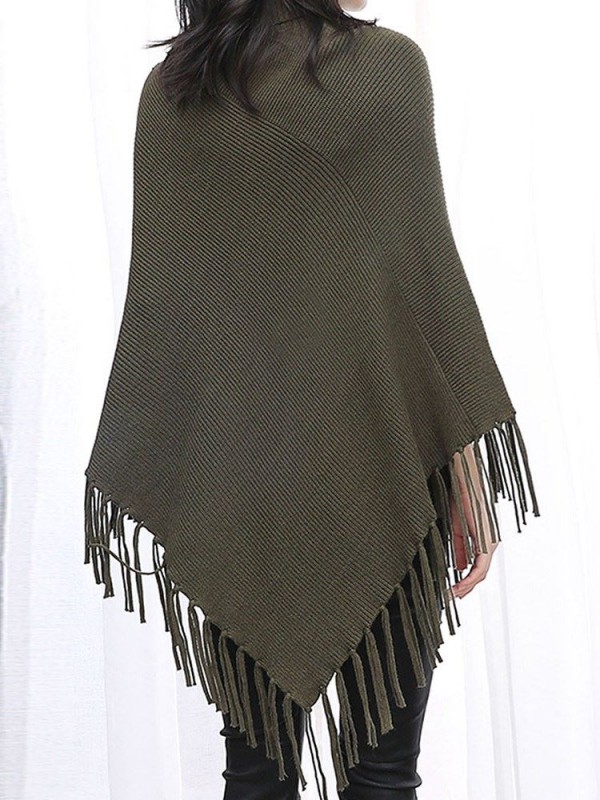 Casual Plain Fall Cape