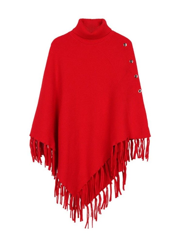 Casual Plain Fall Cape