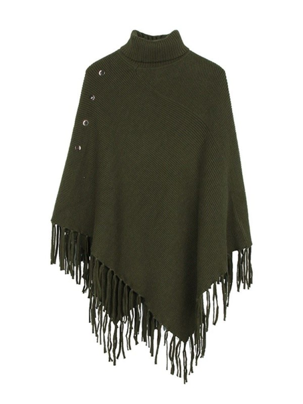 Casual Plain Fall Cape