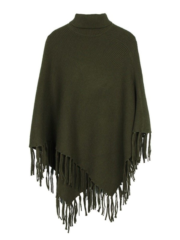 Casual Plain Fall Cape