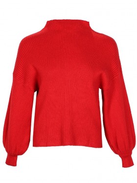 Lantern Sleeve Standard Long Sleeve Sweater