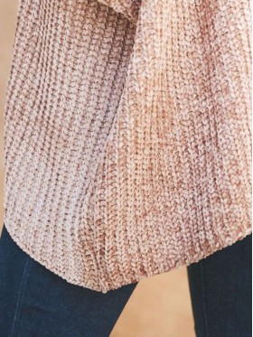 Loose Plain Bat Sleeve Pullover Knitwear