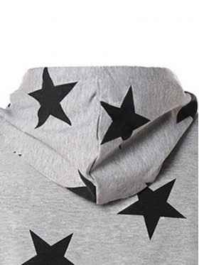 Women's Hot Oversize Star Printed Casual Hoodie