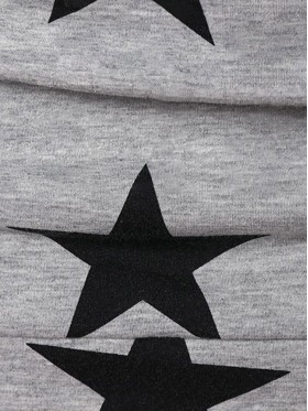 Women's Hot Oversize Star Printed Casual Hoodie