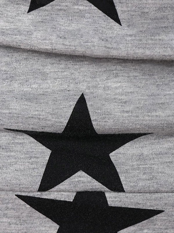 Women's Hot Oversize Star Printed Casual Hoodie