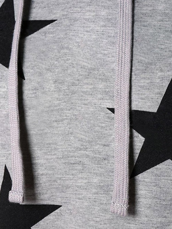 Women's Hot Oversize Star Printed Casual Hoodie